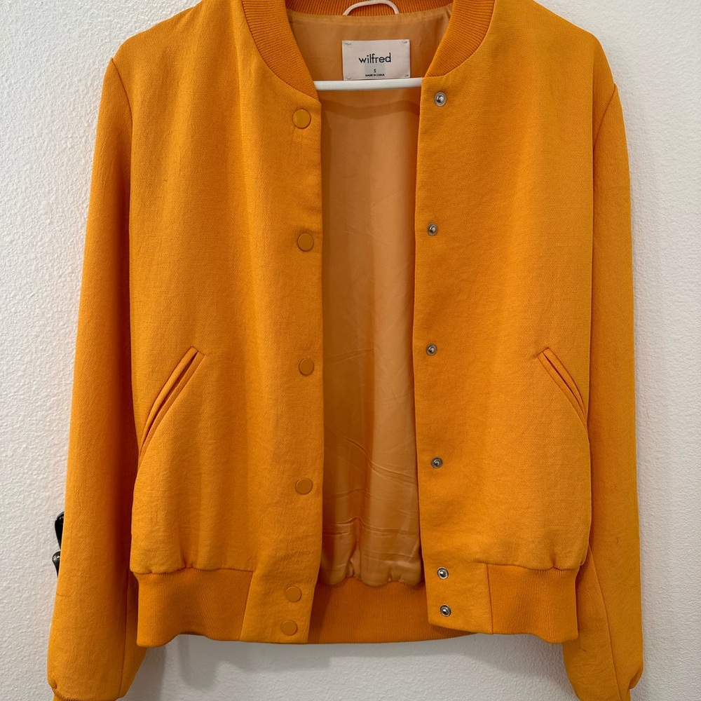 Wilfred Aritzia Yellow Bomber Size S